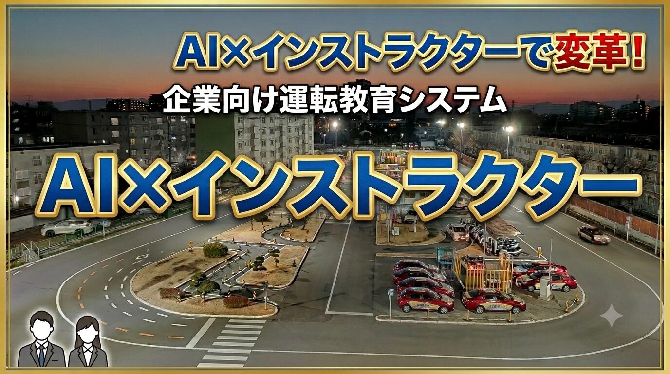 インストラクターとAIが連携し新しい安全運転教育サービスを開始のイメージ